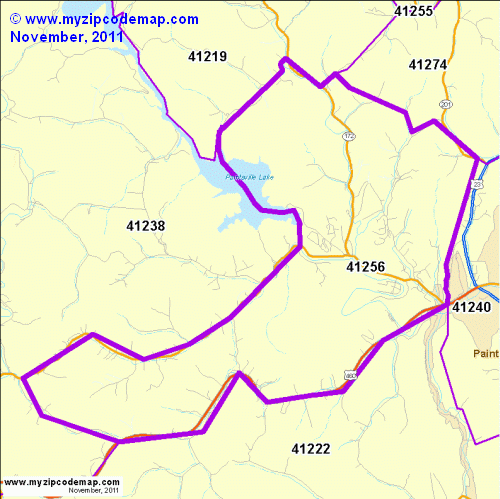map of 41256