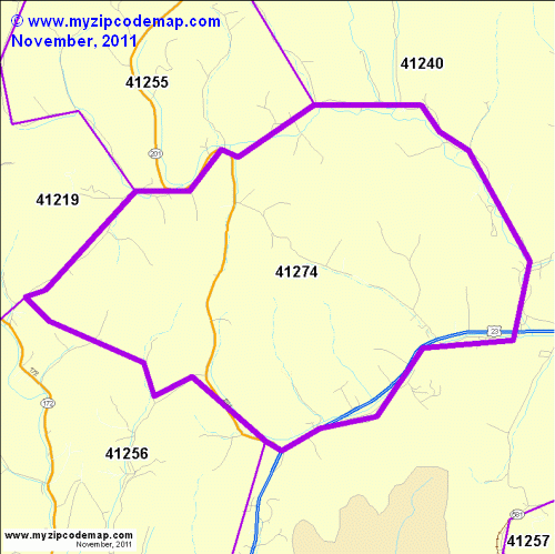 map of 41274