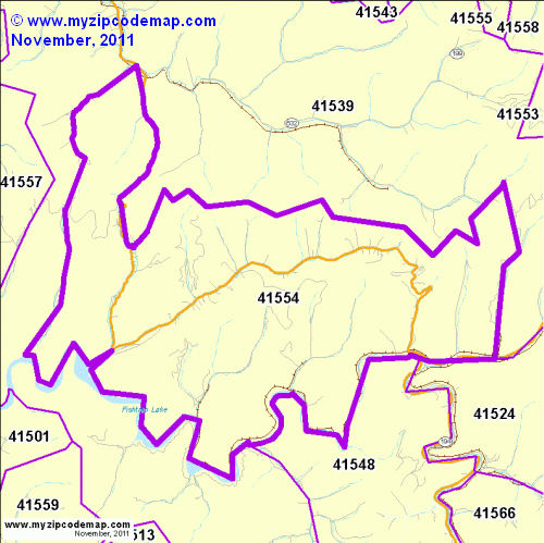 map of 41554