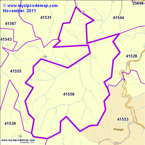 map of 41558