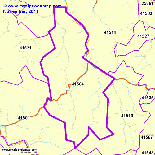 map of 41564