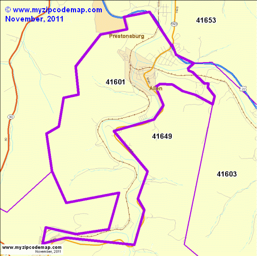 map of 41601