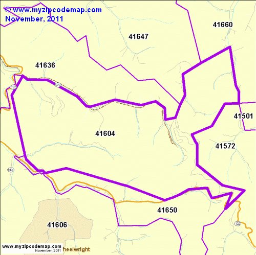 map of 41604
