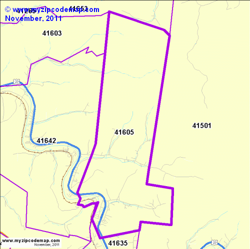 map of 41605