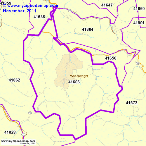 map of 41606