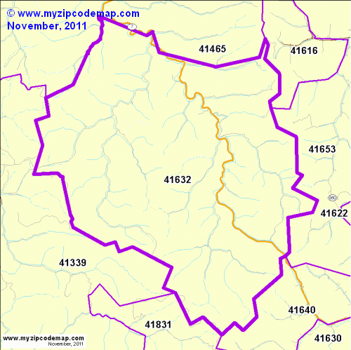 map of 41632