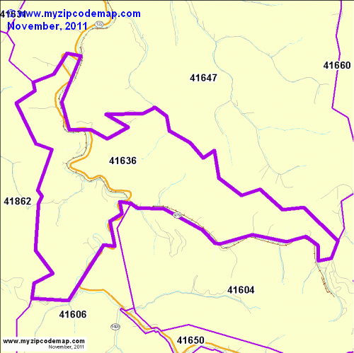 map of 41636