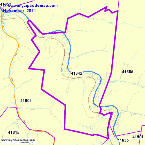 map of 41642