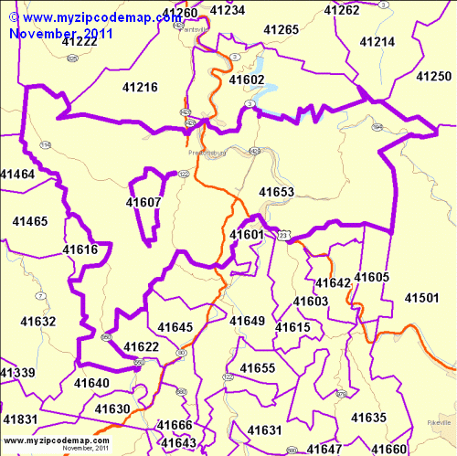 map of 41653
