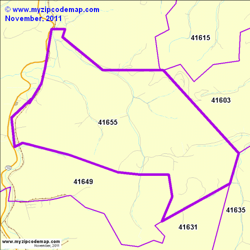 map of 41655