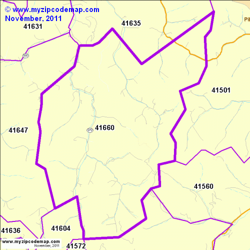 map of 41660