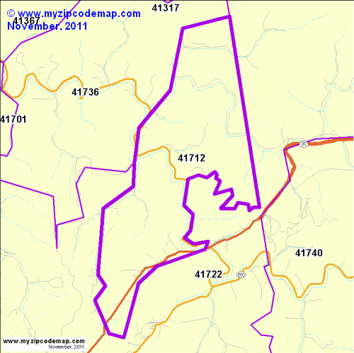 map of 41712