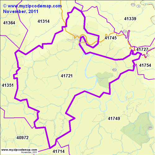 map of 41721