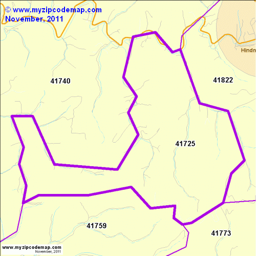 map of 41725