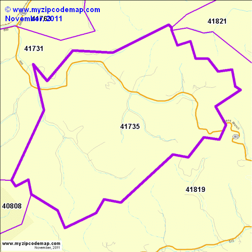 map of 41735