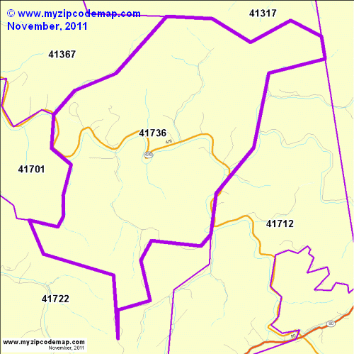 map of 41736