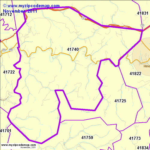 map of 41740