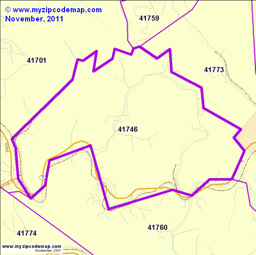 map of 41746