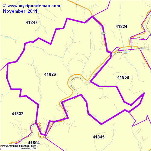 map of 41826