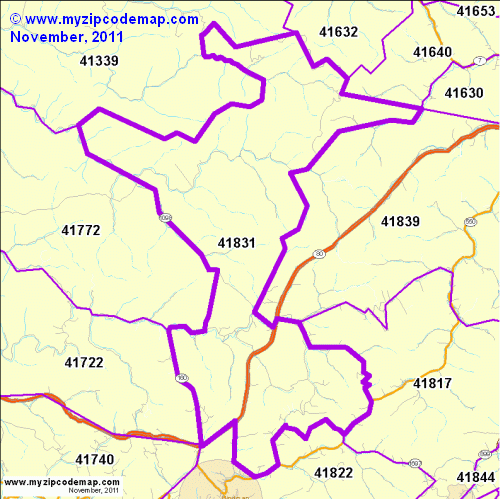 map of 41831
