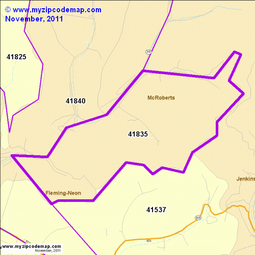 map of 41835
