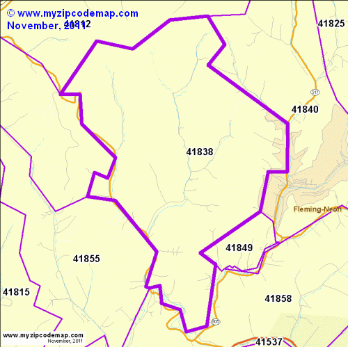 map of 41838