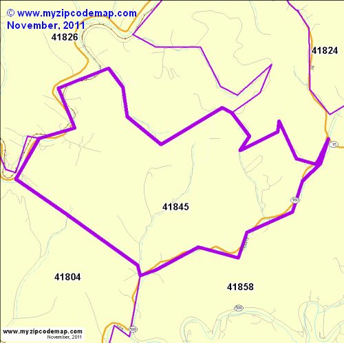 map of 41845