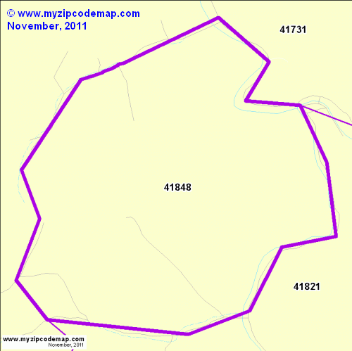 map of 41848
