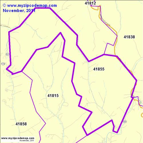 map of 41855