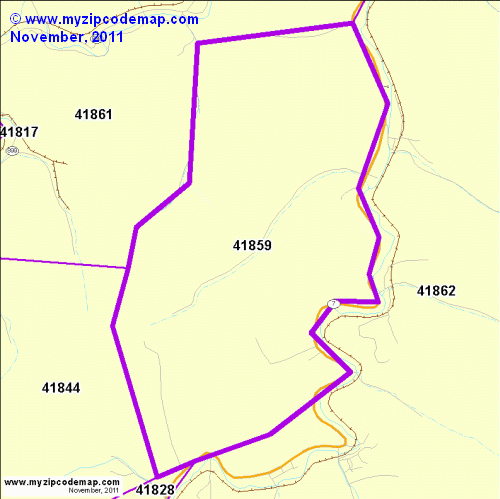 map of 41859