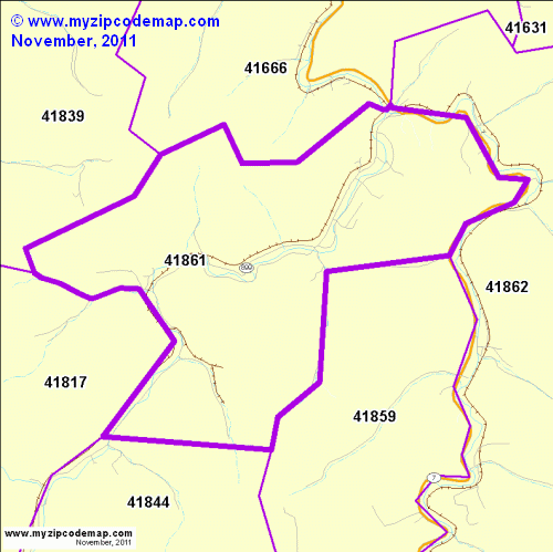 map of 41861