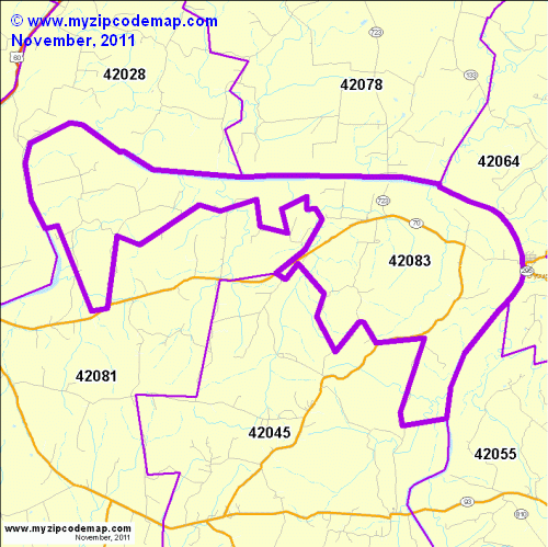 map of 42083