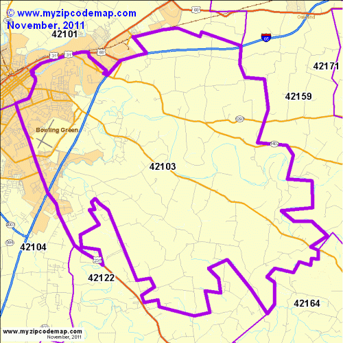 map of 42103