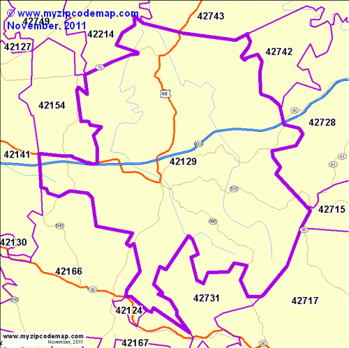 map of 42129