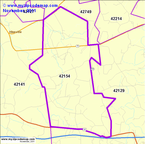 map of 42154