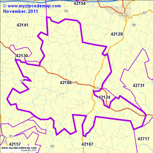 map of 42166