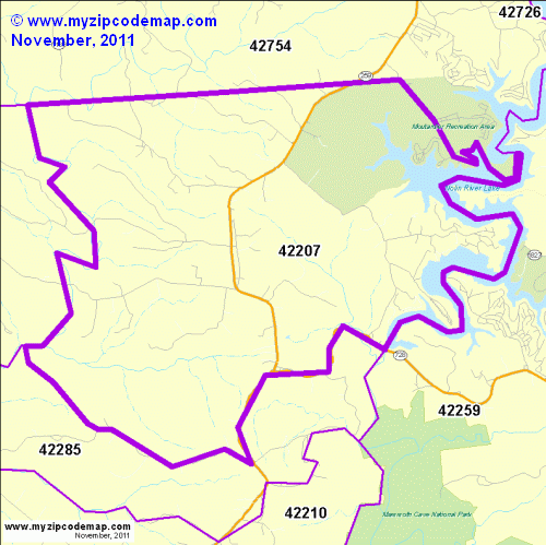 map of 42207