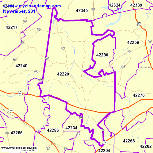 map of 42220