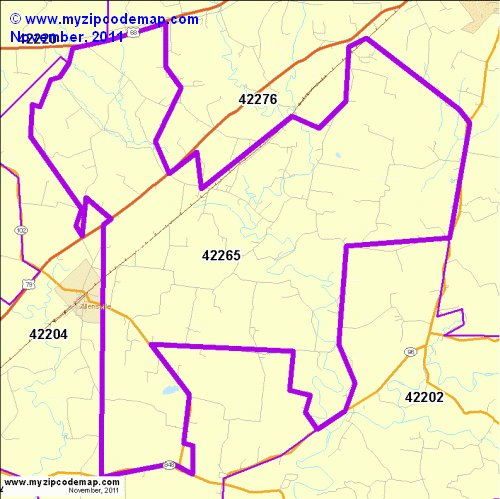 map of 42265