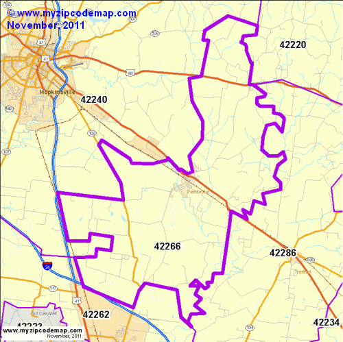 map of 42266