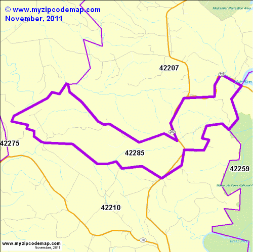 map of 42285