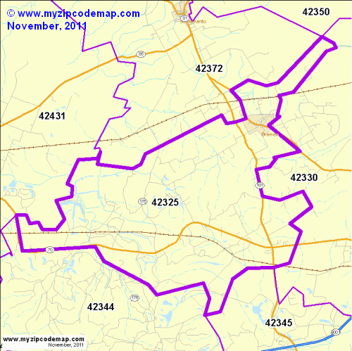 map of 42325