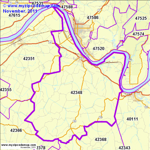 map of 42348