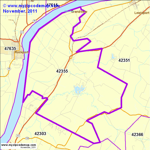 map of 42355