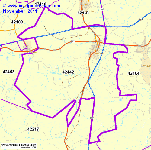 map of 42442