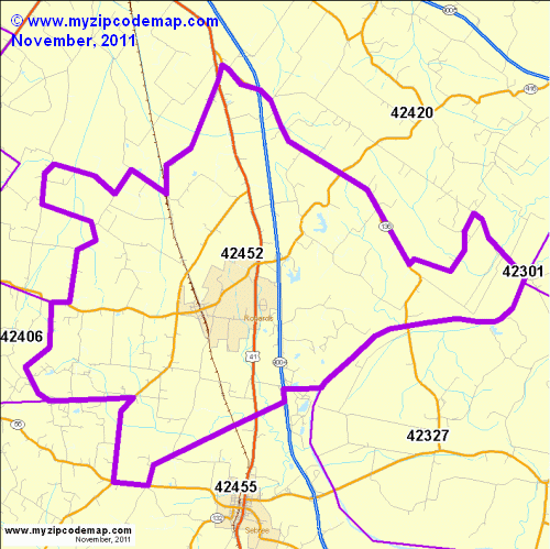 map of 42452