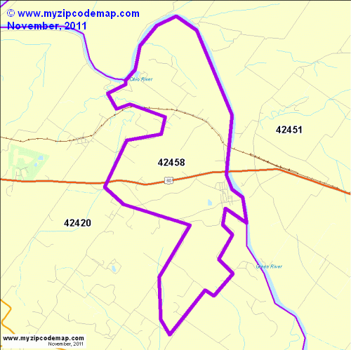 map of 42458