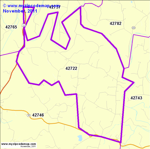 map of 42722