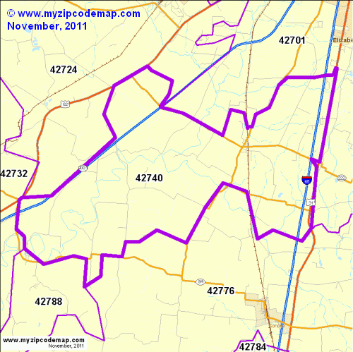 map of 42740