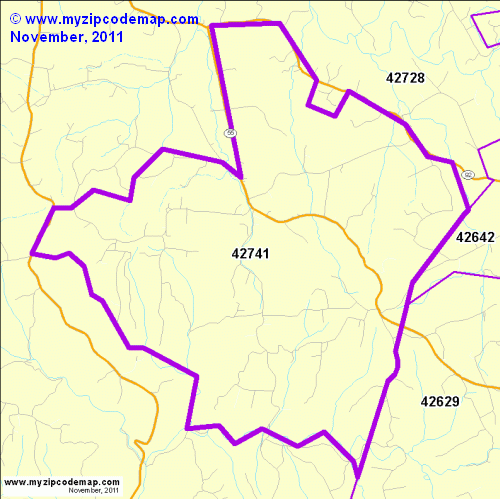 map of 42741